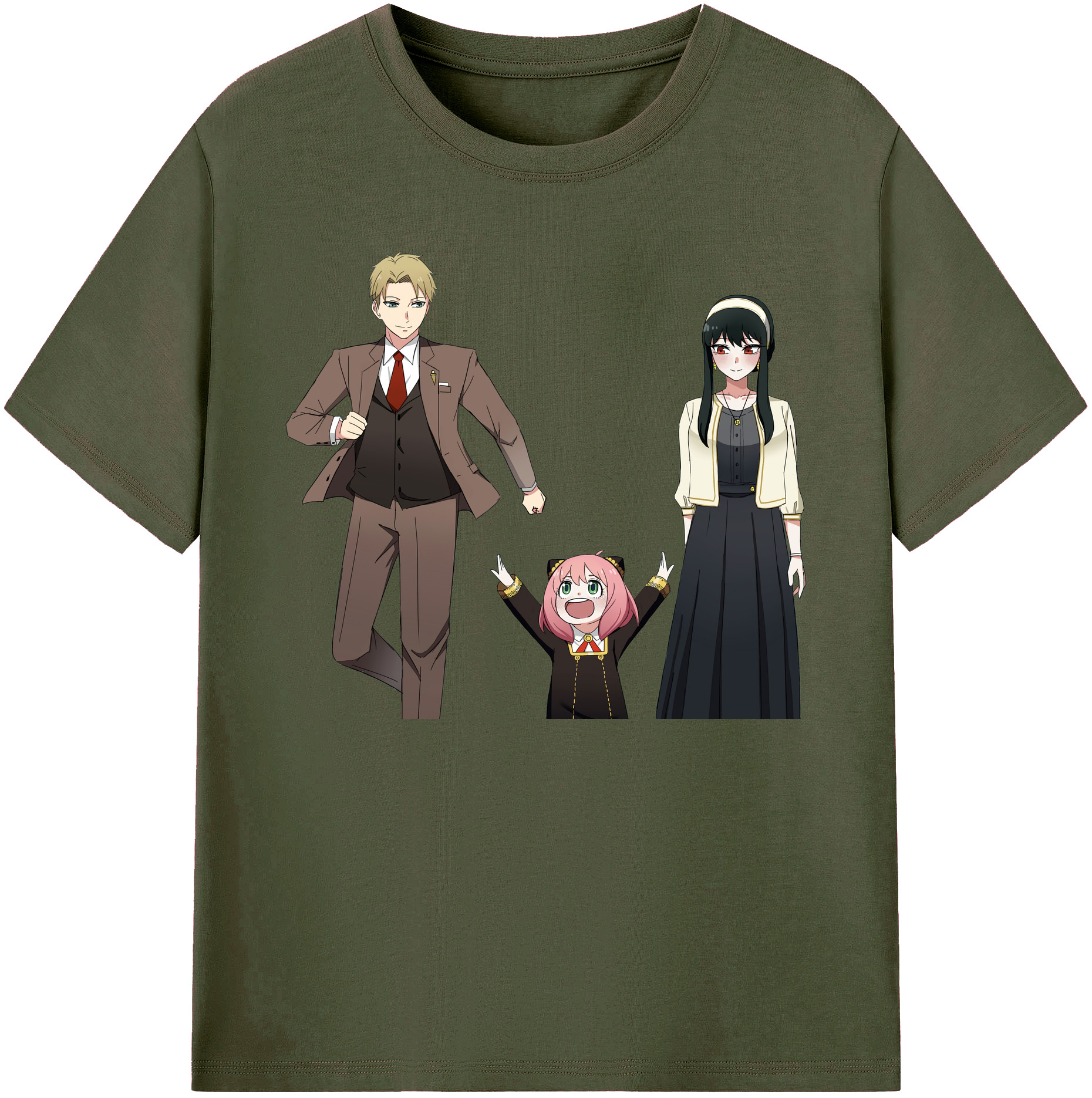 （画像用） SPY×FAMILY间谍家家酒 綿100％ メンズ半袖Tシャツ｜肌触りやわらか＆通気性